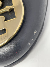 Load image into Gallery viewer, Authentic Tory Burch Womens Sally Black Leather Wedge Pump Heels Size 9 M
