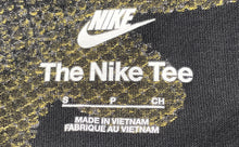 Load image into Gallery viewer, Nike Mens Black Yellow Floral Print Crew Neck Long Sleeve Pullover T-Shirt Sz S
