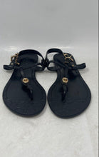 Load image into Gallery viewer, Coach Womens Pier A8875 Black Jelly Flat Thong Sandals Size 8B