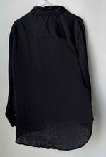 Load image into Gallery viewer, Michael Kors Mens Black Long Sleeve Collared Button-Up Shirt Size XL
