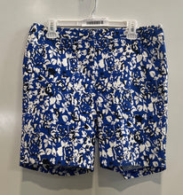 Load image into Gallery viewer, Mario Serrani Womens Blue White Floral Tummy Control Bermuda Shorts Size 12