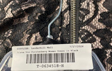 Load image into Gallery viewer, Diane Von Furstenberg Womens Black Floral Lace 3/4 Sleeve Sheath Dress Size 8