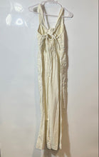Load image into Gallery viewer, Free People Womens After All Beige Cotton Ruched One-Piece Jumpsuit Size Small