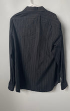 Load image into Gallery viewer, Michael Kors Mens Black White Printed Cotton Long Sleeve Button-Up Shirt Size XL