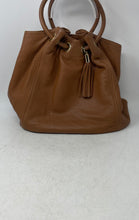 Load image into Gallery viewer, Michael Kors Womens Astor Brown Pebbled Leather Ring Shoulder Tote Bag