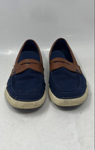 Load image into Gallery viewer, Cole Haan Mens Nantucket 2.0 Blue Brown Slip-On Penny Loafer Shoes Size 8M