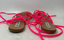 Load image into Gallery viewer, Steve Madden Womens Pink Leather Open Toe Flat Strappy Sandals Size 10