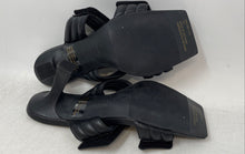Load image into Gallery viewer, Abound Womens Qarly Black Leather Quilted Open Toe Slip-On Slide Sandals Size 7M