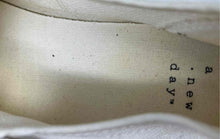Load image into Gallery viewer, A New Day Womens White Lace-Up Low Top Round Toe Sneaker Shoes Size 7.5
