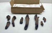 Load image into Gallery viewer, Lot Of 8 Pcs Resin Wooden Home Decor Brown Logs In Open Box