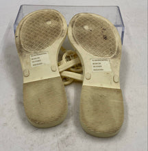 Load image into Gallery viewer, Authentic Tory Burch Womens Beige T-Strap Slip-On Flat Thong Sandals Size 5M