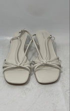 Load image into Gallery viewer, Calvin Klein Womens Poeta White Casual Low Kitten Heel Slingback Sandals Sz 9.5M