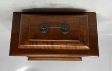 Load image into Gallery viewer, Vintage Brown Wooden Case Quartz Roman Numeral Battery Operated Mantle Clock