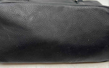 Load image into Gallery viewer, MultiSac Womens Black Leather Double Handle Shoulder Handbag With Tag
