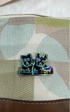 Load image into Gallery viewer, Jack And Tori Studio Womens Multicolor Geometric Double Handle Zip Top Tote Bag