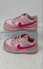 Load image into Gallery viewer, Nike Girls Dunk Low DH9761-600 Pink Round Toe Slip-On Sneakers Shoes Size 7C