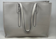 Load image into Gallery viewer, Calvin Klein Womens Modern Essential Gray Leather Double Handle Tote Bag