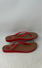 Load image into Gallery viewer, DKNY Womens Madi Red Open Toe Slip-On Flat Flip Flop Sandals Size 8.5-11