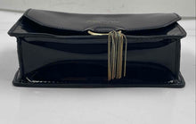 Load image into Gallery viewer, Jimmy Choo Parfums Womens Black Faux Patent Leather Chain Strap Crossbody Bag