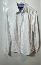 Load image into Gallery viewer, Tommy Hilfiger Mens White Long Sleeve Custom Fit Button-Up Shirt Size S/P