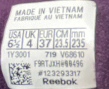 Load image into Gallery viewer, Reebok Classic Womens Princess V68610 Purple Leather Sneakers Shoes Size 6.5