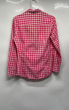 Load image into Gallery viewer, J.Crew Womens Pink White Gingham Long Sleeve Spread Collar Button-Up Shirt Sz S
