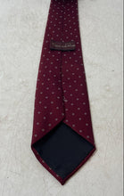 Load image into Gallery viewer, Oscar De La Renta Mens Burgundy Geometric Adjustable Formal Pointed Tie