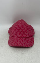 Load image into Gallery viewer, Michael Kors Womens Pink Signature Print Cotton Lined Adjustable Baseball Cap