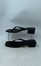 Load image into Gallery viewer, Forever 21 Womens Black Slip-On Open Toe Block Heel Thong Sandals Size 10