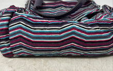 Load image into Gallery viewer, Kipling Womens Bora Multicolor Striped Outer Pockets Double Handle Shoulder Bag