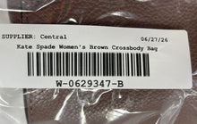 Load image into Gallery viewer, Kate Spade New York Womens Larchmont Avenue Tori Brown Leather Crossbody Bag