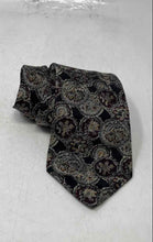 Load image into Gallery viewer, Enzo Mens Multicolor Floral Silk Keeper Loop Adjustable Designer Tie