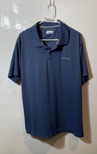 Load image into Gallery viewer, Columbia Mens Omni Wick Dark Blue Short Sleeve Collared Polo Shirt Size XL