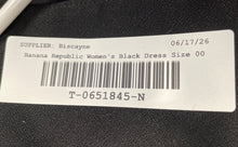 Load image into Gallery viewer, Banana Republic Womens Black Long Sleeve Round Neck Shift Dress Size 00