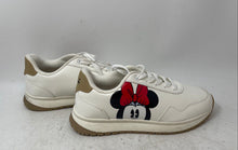 Load image into Gallery viewer, Disney Minnie Mouse Womens White Lace-Up Low Top Sneaker Shoes Size 8