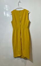 Load image into Gallery viewer, Calvin Klein Womens Mustard Sleeveless Round Neck Sheath Dress Size No Size