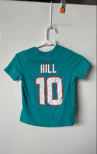 Load image into Gallery viewer, Nike Kids Green Cotton NFL Miami Dolphins Tyreek Hill #10 Football Jersey Size L