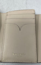 Load image into Gallery viewer, Kate Spade New York Womens Nicola Beige Card Slots Twistlock Trifold Wallet