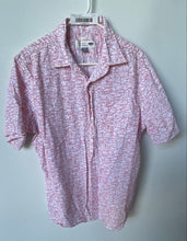 Load image into Gallery viewer, Old Navy Mens White Red Short Sleeve Collared Button-Up Shirt Size Medium