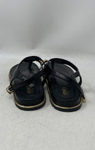Load image into Gallery viewer, Jones New York Womens Neetasha Black Gold-Tone T-Strap Sandals Size 10