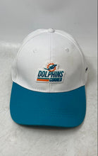 Load image into Gallery viewer, NFL Mens White Green Cotton Miami Dolphins Football Adjustable Snapback Cap