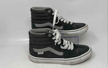 Load image into Gallery viewer, Vans Mens Sk8-Hi 500714 Gray Round Toe Mid Top Lace-Up Sneakers Shoes Size 6