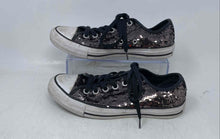 Load image into Gallery viewer, Converse Womens CT All Star Ox 557988C Black White Sequin Sneaker Shoes Size 7
