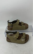 Load image into Gallery viewer, First Steps Kids Green Leather Open Toe Buckle Sports Sandals Size 6