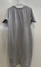Load image into Gallery viewer, DKNY Sport Womens Gray Short Sleeve Crew Neck Pullover T-Shirt Dress Size Large