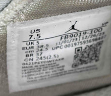 Load image into Gallery viewer, Authentic Nike Womens Air Jordan MVP FB9019-100 White Sneaker Shoes Size 7.5