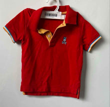 Load image into Gallery viewer, Psycho Bunny Boys Red Cotton Short Sleeve Collared Stretch Polo Shirt Size 3T