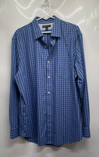 Load image into Gallery viewer, Banana Republic Mens Blue Plaid Print Long Sleeve Classic Fit Dress Shirt Sz XL