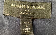 Load image into Gallery viewer, Banana Republic Womens Blue Long Sleeve Button-Up Shirt Size Large