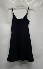 Load image into Gallery viewer, Express Womens Black Sleeveless Collarless Zipper Fit & Flare Dress Size Medium